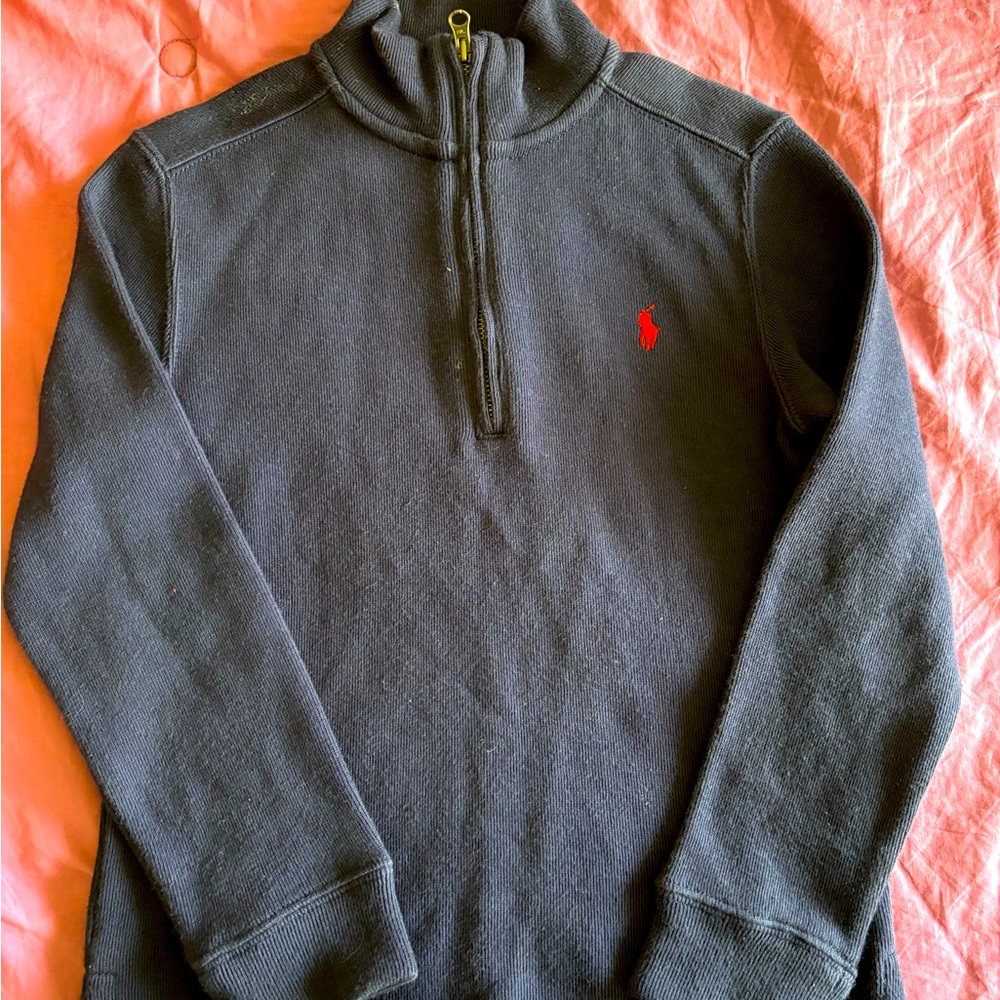 Navy Blue with Red horse ~ Ralph Lauren Sweater worn ONCE!
